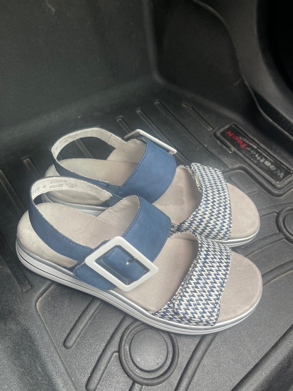Women’s new Remonte Patterned Strap Sandals - Picture 3 of 4